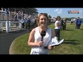 Hayley Moore At The Races Presenter Amazingly Catches Loose Horse