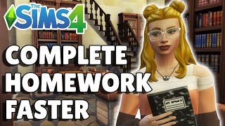 How To Do Homework And Complete It Faster [All Ages] | The Sims 4 Guide