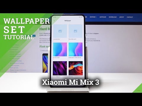 Xiaomi Mi Mix 3 CHANGE WALLPAPER