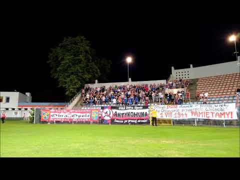 Doping kibiców Odry podczas meczu z Puszczą