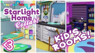 KID'S ROOMS // STARLIGHT HOME COLLAB (Let's Build in the Sims 4)