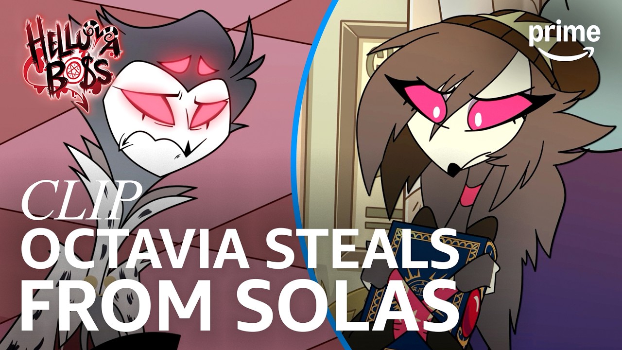 Princess Octavia Steals Stolas’s Book | Helluva Boss Season 2 | Clip | Prime Video