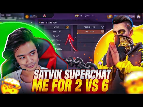 SATVIK SEND ME SUPERCHAT || THE STAR || #thestar #satvikff #freefire