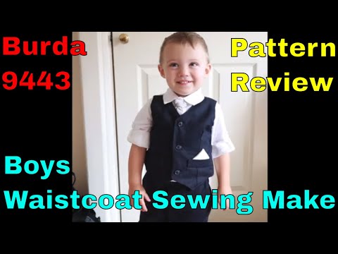 Burda 9443 | Boys Waistcoat Vest | Sewing Make | Pattern Review