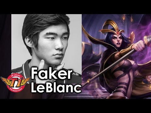 [LoL Highlight] SKT T1 Faker - Leblanc vs Cassiopeia Mid   [Jan,12017]   Korea Challenger Match