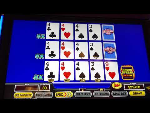 High limit video poker ultimate X