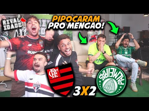 React Flamengo 3x2 Palmeiras | Highlights | Goals | Brasileirão