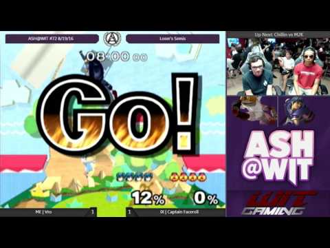 ME | Vro (Marth) vs Captain Faceroll (Sheik) - ASH@WIT #72 Melee Loser's Semis