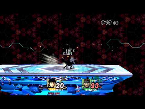 [DS] W¼F - Mr.R (Marth) VS Calzorz (Snake) [2]