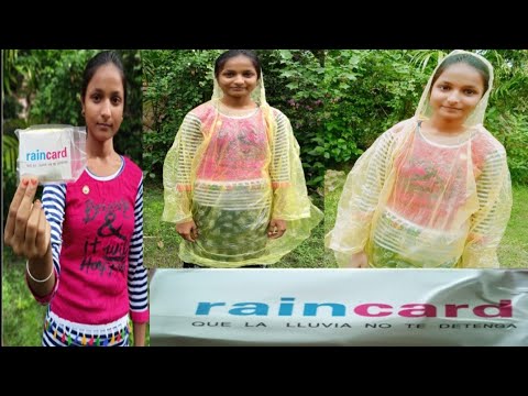 Pocket size easy to carry rain card pocket emergency waterpr...