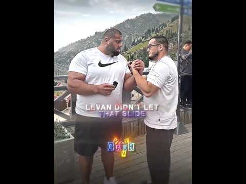 Levan tests the strength of Alizhan's left arm 💀🔥 #levansaginashvili #armwrestler #armwrestling #fyp