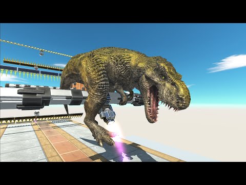 Jet Engine Swing Barrier Combo - Animal Revolt Battle Simulator