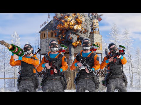 40,000 HOUR GOD SQUAD VS ZERGS - Rust (Movie)