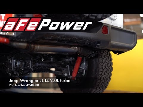 aFe POWER Jeep JL (2.0L turbo) MACH Force-Xp Axle-back exhaust
