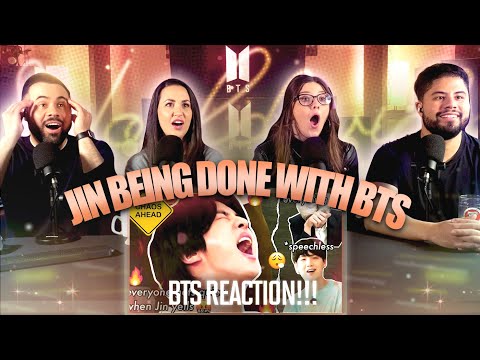 BTS "Jin Being so done with BTS” Reaction - Jin being a big bro for 14 min 😂😂 | Couples React