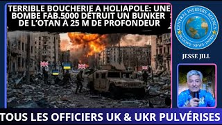 TERRIBLE BOUCHERIE A HOLIAPOLE. BOMBE FAB 5000 DETRUIT LE BUNKER DE L'OTAN A 25 m DE PROFONDEUR