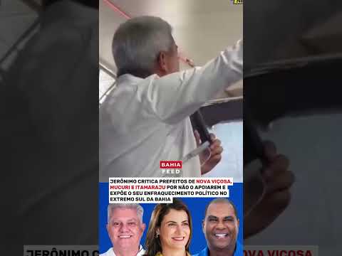 JERÔNIMO SE IRRITA E MANDA RECADO A PREFEITOS DA OPOSIÇÃO NO EXTREMO SUL