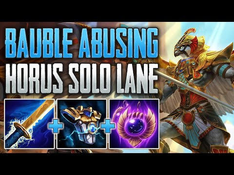 SPHINX'S BAUBLE HORUS IS A BEAST! Horus Solo Gameplay (SMITE Conquest)
