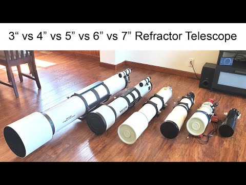 3" vs 4" vs 5" vs 6"  vs 7" Refractor Telescope for Visual and Astrophotography. What's better???