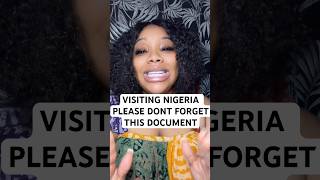 1. Landing card is required to enter into Nigeria please fill out #nigeriatravel #nigeria