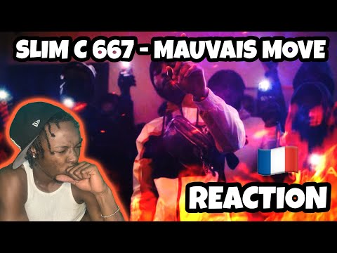 AMERICAN REACTS TO FRENCH DRILL RAP! Slim C 667 - Mauvais Move REACTION