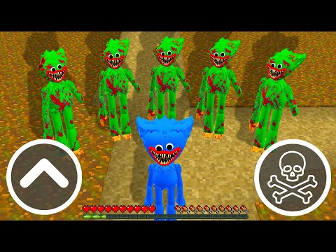 WHAT HAPPENED TO HUGGY WUGGY ZOMBIE APOCALYPSE MINECRAFT ! Zombie Huggy vs Minions - Gameplay Movie