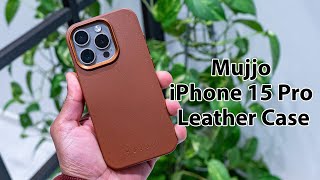 Mujjo iPhone 15 Pro/15 Pro Max Leather Case