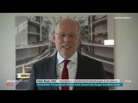 Peter Beyer im phoenix tagesgespräch zum Impeachment-Verfahren gegen Donald Trump am 21.11.19
