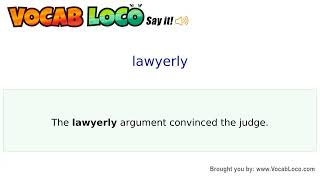 Video thumbnail for lawyerly