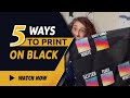 5 Ways to Sublimate on a Black Shirt! | How to Sublimate on Black | Sublimation on Dark Colors