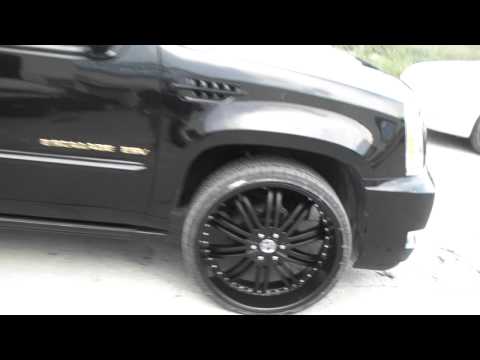 26 Inch 2 Crave No.11 Gloss Black Luxury Wheels Rims 2011 Cadillac Escalade ESV Platinum Truck