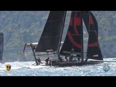 GC32 Riva Cup Day 2 Malizia Yacht Club de Monaco capsized