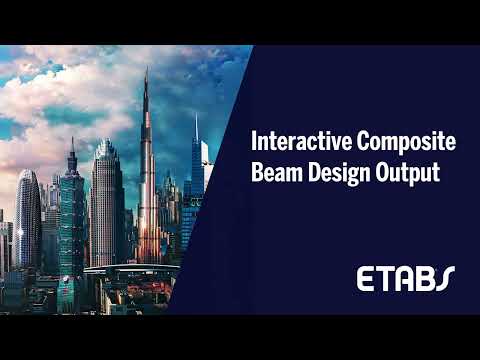 Interactive Composite Beam Design Output