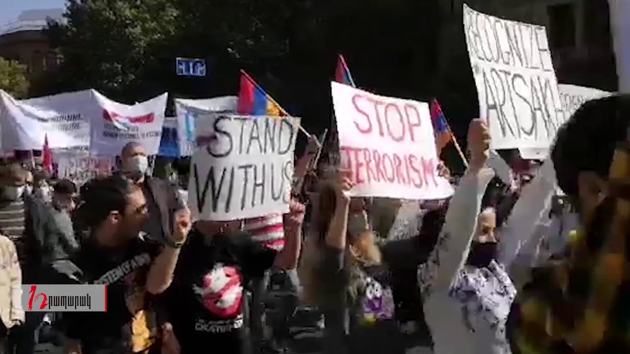 Ինչու է լռում ՄԱԿ-ը. դերասանների կազմակերպած երթը դեպի ՄԱԿ-ի գրասենյակ