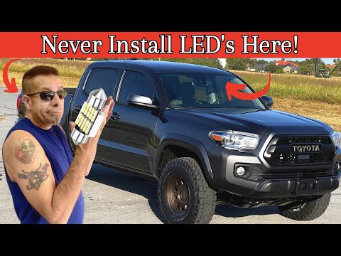 Two Places To Never Install LED Lights In The Tacoma