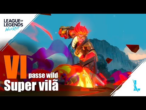 VI super heroína PASSE WILD MODELO 3D EM ALTA RESOLUÇÃO, Novo passe wild #wildrift #vi #viwildrift