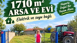 BALIKESİR GÖNEN DE DOĞA MANZARALI 1710 M2 ARSA VE EVİ FİYATI 3.250.000