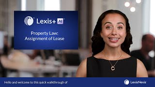 Lexis+ AI™ Property: Assignment of Lease