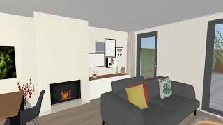 3D film interieurontwerp woning Almere