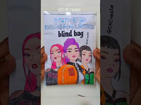 K-pop demon hunters blind bag #kpopdemonhunters #blindbag #sajaboys #papersquishy #shortsfeed #diy