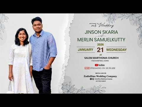 JINSON SKARIA & MERLIN SAMUELKUTTY | WEDDING CEREMONY | 2026 JANUARY 21st WEDNESDAY