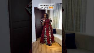 ANKARA RED LONG DRESS STYLE #zamakalefashion #latestafricaprint #africanfashion #fashion