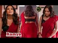Actress Divya Spandana S Stunning Saree Look In A Regal Cultural Makeover