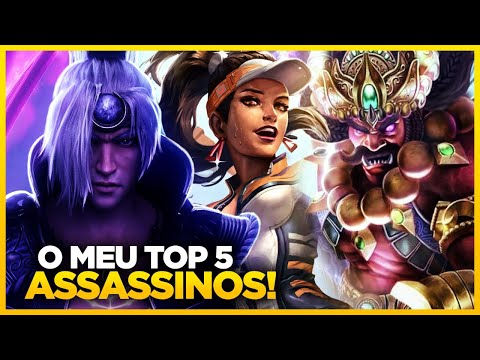 OS 5 MELHORES ASSASSINOS! | SMITE