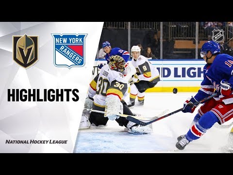 NHL Highlights | Golden Knights @ Rangers 12/02/19