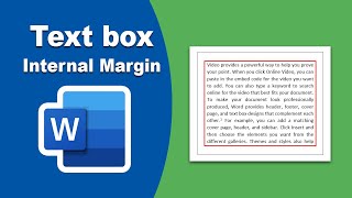 How to Add Text box Internal Margin in Microsoft word