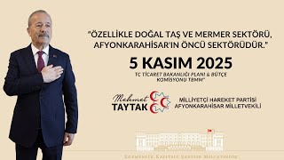 TC Ticaret Bakanlığı Plan - Bütçe Komisyonu TBMM - 2