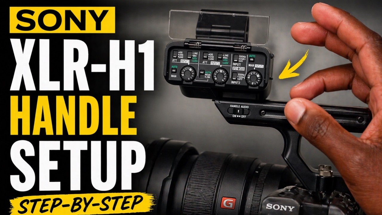 Step By Step Sony XLR H1 Audio Top Handle Setup