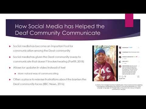 Social Media and the Deaf Community
