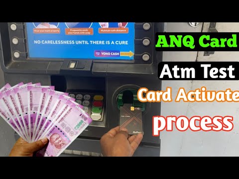 ANQ Card Atm Withdrawal Test || Card Activate Process 2023😇